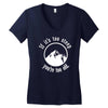 if it's too steep you're too old Women's V-Neck T-Shirt