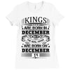 Real Kings Are Born On December 14 Ladies Fitted T-Shirt