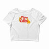 pizza and cats Crop Top