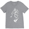 undefeated stencil football V-Neck Tee
