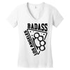 badass la Women's V-Neck T-Shirt