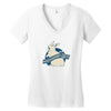 jurassic bunnies Women's V-Neck T-Shirt