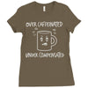 over caffeinated Ladies Fitted T-Shirt