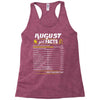 August Girl Facts Leo Racerback Tank