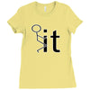 funny sweat Ladies Fitted T-Shirt