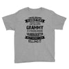 Super Cool Grammy Of A Freaking Awesome Granddaughter Youth Tee