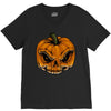 skull pumpkin V-Neck Tee