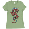 chinese dragon Ladies Fitted T-Shirt
