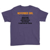 November Girl Hated By Many Youth Tee