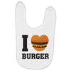i love burger Baby Bibs