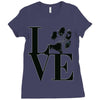 LOVE MY DOG Ladies Fitted T-Shirt