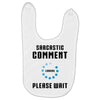 sarcastic comment loading Baby Bibs