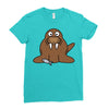 cokelat animal Ladies Fitted T-Shirt
