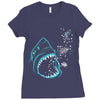 shark attack!!! Ladies Fitted T-Shirt