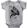 venom vs spiderman Baby Bodysuit
