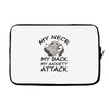 anxiety attack Laptop sleeve
