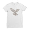 dove typography Ladies Fitted T-Shirt