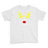 reindeer face novelty christmas Youth Tee