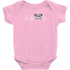 pug heartsnort Baby Bodysuit