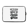 Don't Be Jealous I Know My Wife Is Smokin' Hot but She Can't Help It Laptop sleeve