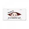 September Peeking Out Baby Boy License Plate