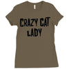 crazy cat lady Ladies Fitted T-Shirt