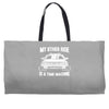 my other ride is a time machine Weekender Totes