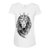 lion with crown Maternity Scoop Neck T-shirt