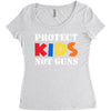 protect kids not guns Women's Triblend Scoop T-shirt