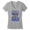 Behind Every Great Driller's Daughters Is A Truly Amazing Dad Women's V-Neck T-Shirt