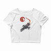 a leaf on the wind Crop Top