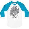 skull triangle 3/4 Sleeve Shirt