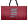 abc elemeno funny geek nerd book school teacher read spelling tee shir Weekender Totes