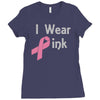 junior's breast cancer awareness i wear pink Ladies Fitted T-Shirt