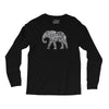 elephant filled pattern cool Long Sleeve Shirts