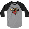 sailor jerry tattoo art military mermaid 3/4 Sleeve Shirt