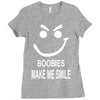 boobies make me smile Ladies Fitted T-Shirt