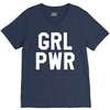 girl power white logo V-Neck Tee