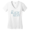 black keys Women's V-Neck T-Shirt