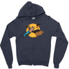 bat man and robin Zipper Hoodie