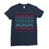 christmas ugly Ladies Fitted T-Shirt