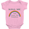 kiss me and taste the rainbow Baby Onesie