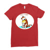 calvin hobbes Ladies Fitted T-Shirt