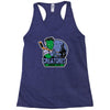 spooky city creatures   hockey team Racerback Tank