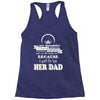 i get awesome husband Racerback Tank