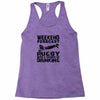weekend rugby forecast beer pub drink Racerback Tank