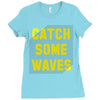 Catch Some Waves Ladies Fitted T-Shirt