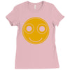 funny smiley face Ladies Fitted T-Shirt