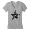 pentagram 2 Women's V-Neck T-Shirt