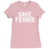 save ferris Ladies Fitted T-Shirt